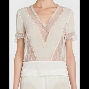 la perla crystal forms shirt Size L $1035